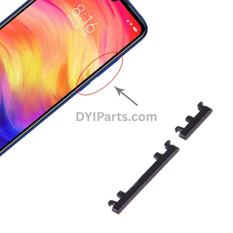 Xiaomi Redmi Note 7 Pro Redmi Note 7 Power Button Volume Control Button Black